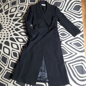 Larry Levine trench coat lambswool and cashmere